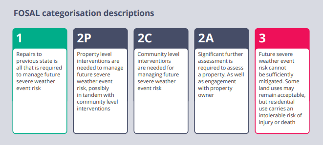 FOSAL categorisation descriptions